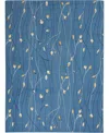 Nourison Home Grafix Grf15 5'3"x7'3" Area Rug In Mist