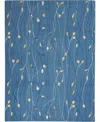 Nourison Home Grafix Grf15 6'x9' Area Rug In Mist
