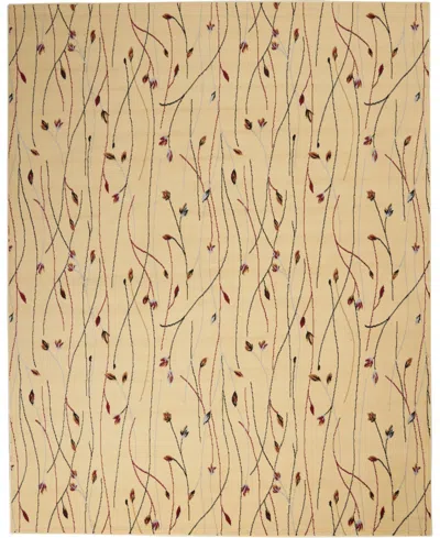 Nourison Home Grafix Grf15 7'10"x9'10" Area Rug In Cream