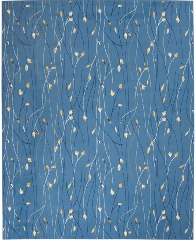 Nourison Home Grafix Grf15 7'10"x9'10" Area Rug In Mist