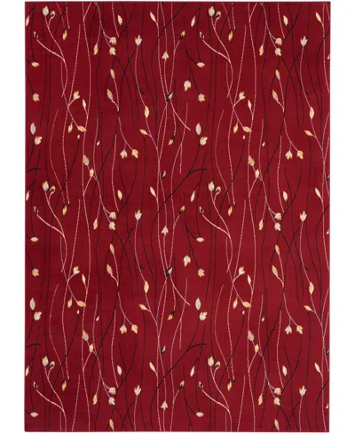 Nourison Home Grafix Grf15 7'x10' Area Rug In Red