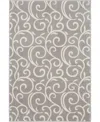 Nourison Home Grafix Grf19 3'9"x5'9" Area Rug In Gray