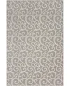 Nourison Home Grafix Grf19 5'3"x7'3" Area Rug In Gray