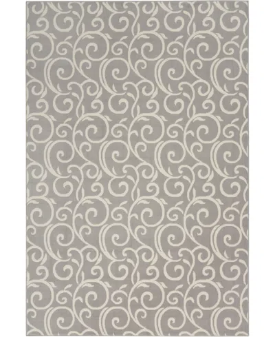 Nourison Home Grafix Grf19 5'3"x7'3" Area Rug In Gray
