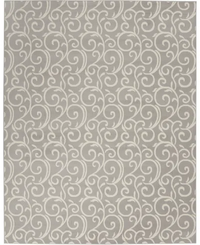 Nourison Home Grafix Grf19 7'x10' Area Rug In Gray