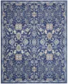 Nourison Home Grafix Grf24 7'10"x9'10" Area Rug In Navy
