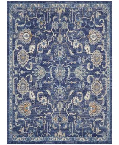Nourison Home Grafix Grf24 Rug Collection In Navy