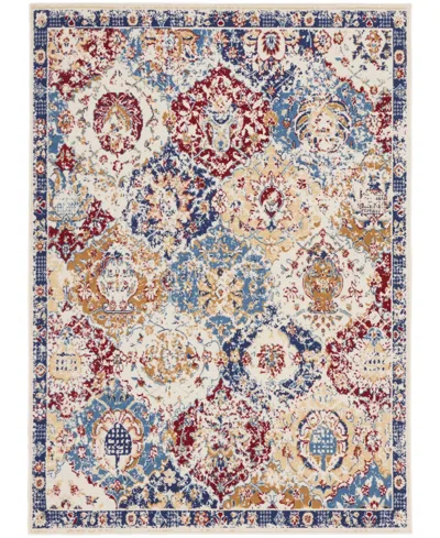 Nourison Home Grafix Grf31 5'3"x7'3" Area Rug In Blue,multi