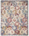Nourison Home Grafix Grf31 7'10"x9'10" Area Rug In Blue,multi