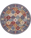 Nourison Home Grafix Grf31 8'x8' Round Area Rug In Multi