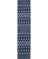 Nourison Home Grafix Grf37 2'3"x10' Runner Area Rug In Navy