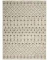 Nourison Home Grafix Grf37 3'9"x5'9" Area Rug In Ivory,gray