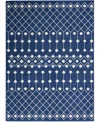 Nourison Home Grafix Grf37 5'3"x7'3" Area Rug In Navy
