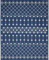 Nourison Home Grafix Grf37 7'10"x9'10" Area Rug In Navy