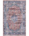 Nourison Home Grand Washables Grw01 5'3"x7'3" Area Rug In Blue,multi