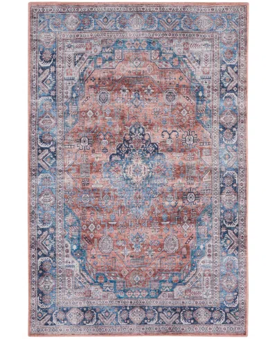 Nourison Home Grand Washables Grw01 5'3"x7'3" Area Rug In Blue,multi