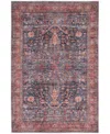 Nourison Home Grand Washables Grw02 4'x6' Area Rug In Navy,brick