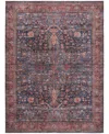 Nourison Home Grand Washables Grw02 7'10"x9'10" Area Rug In Navy,brick