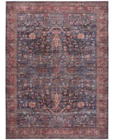 Nourison Home Grand Washables Grw02 Rug Collection In Navy,brick