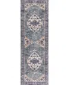 Nourison Home Grand Washables Grw03 2'x6' Runner Area Rug In Teal