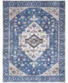 Nourison Home Grand Washables Grw03 5'3"x7'3" Area Rug In Denim