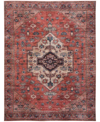 Nourison Home Grand Washables Grw03 7'10"x9'10" Area Rug In Rust,multi