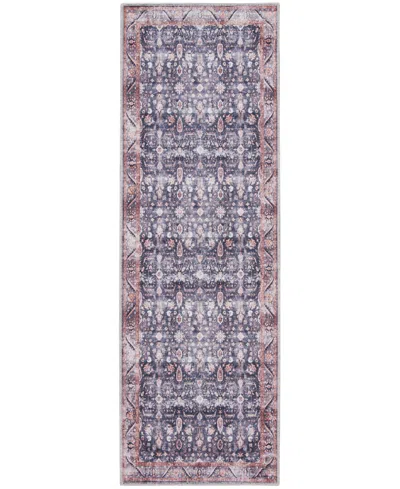 Nourison Home Grand Washables Grw06 2'x6' Runner Area Rug In Navy,ivory