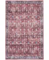 Nourison Home Grand Washables Grw06 5'3"x7'3" Area Rug In Red,ivory