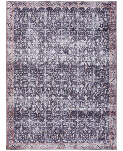 Nourison Home Grand Washables Grw06 7'10"x9'10" Area Rug In Navy,ivory