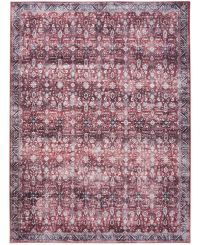 Nourison Home Grand Washables Grw06 7'10"x9'10" Area Rug In Red,ivory