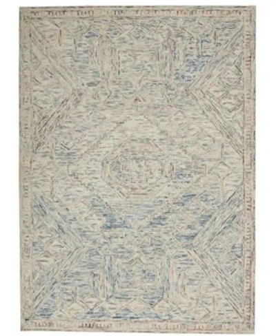Nourison Home Interlock Itl02 Rug Collection In Blue,multi