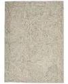 Nourison Home Interlock Itl03 5'x7'6" Area Rug In Blue,ivory