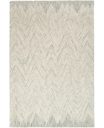 Nourison Home Interlock Itl04 5'x7'6" Area Rug In Teal