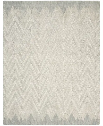 Nourison Home Interlock Itl04 8'x10'6" Area Rug In Teal