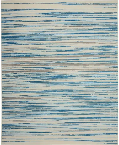 Nourison Home Jubilant Jub04 7'10"x9'10" Area Rug In Blue