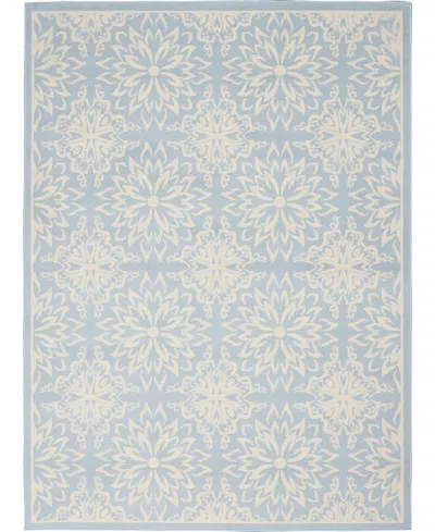 Nourison Home Jubilant Jub06 4'x6' Area Rug In Ivory,mist