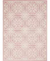 Nourison Home Jubilant Jub06 4'x6' Area Rug In Ivory,pink