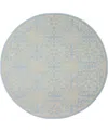 Nourison Home Jubilant Jub06 5'3"x5'3" Round Area Rug In Ivory,mist