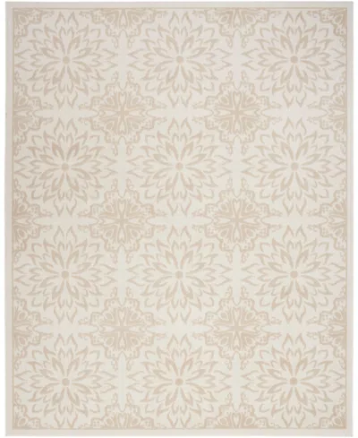Nourison Home Jubilant Jub06 5'3"x7'3" Area Rug In Ivory