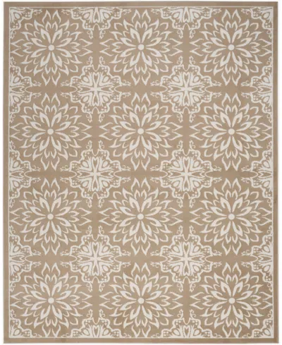 Nourison Home Jubilant Jub06 5'3"x7'3" Area Rug In Taupe