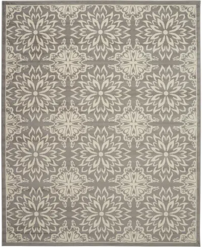 Nourison Home Jubilant Jub06 7'10"x9'10" Area Rug In Ivory,gray
