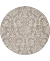 Nourison Home Jubilant Jub09 5'3"x5'3" Round Area Rug In Gray