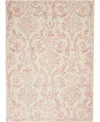 Nourison Home Jubilant Jub09 5'3"x7'3" Area Rug In Ivory,pink