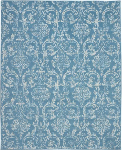 Nourison Home Jubilant Jub09 7'10"x9'10" Area Rug In Blue