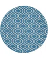 Nourison Home Jubilant Jub19 5'3"x5'3" Round Area Rug In Blue