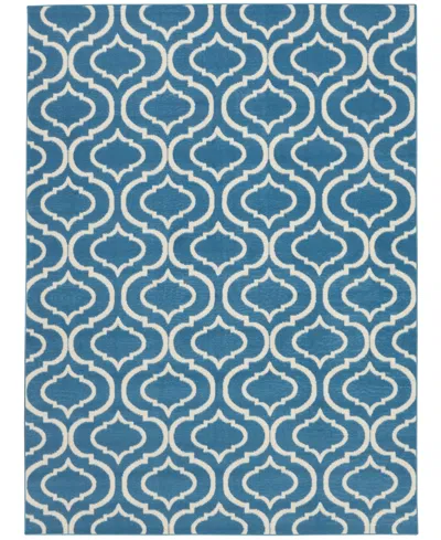 Nourison Home Jubilant Jub19 5'3"x7'3" Area Rug In Blue