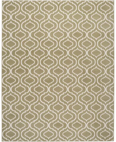 Nourison Home Jubilant Jub19 5'3"x7'3" Area Rug In Olive