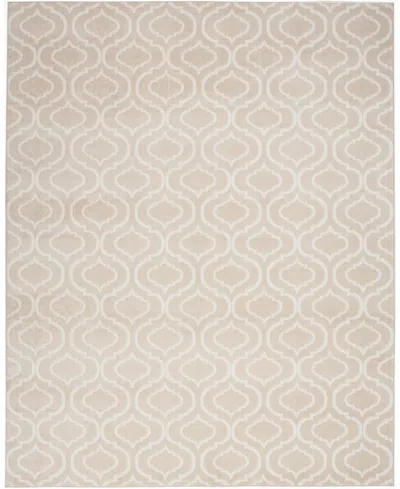 Nourison Home Jubilant Jub19 7'10"x9'10" Area Rug In Beige