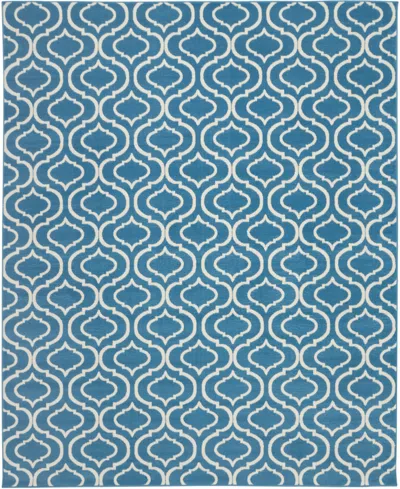 Nourison Home Jubilant Jub19 7'10"x9'10" Area Rug In Blue