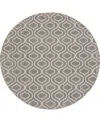 Nourison Home Jubilant Jub19 8'x8' Round Area Rug In Gray